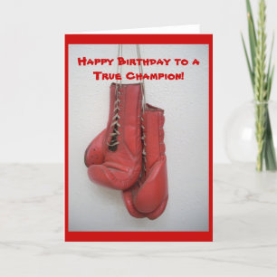 Cartão Feliz aniversário para um verdadeiro campeão!
