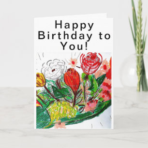 Cartão Feliz aniversário para você