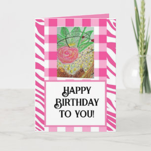 Cartão Feliz aniversário para você!