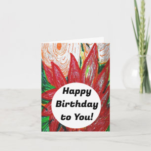 Cartão Feliz aniversário para você