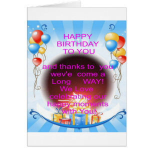 Cartão Feliz aniversário para você