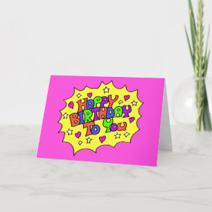 Cartão Feliz Aniversário Para Você Aniversário