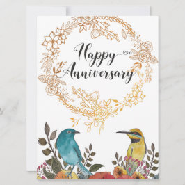 Cartão Feliz aniversário, parabéns marido casamento