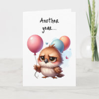 Feliz Aniversário, Pássaro Grumpy Outro Ano para o