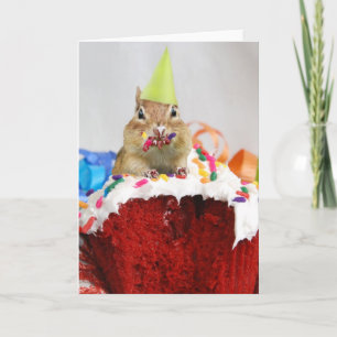 Cartão Feliz Aniversário Pequeno Chipset