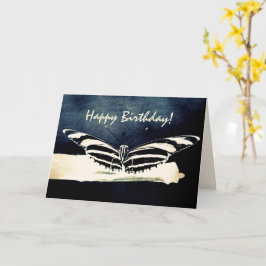 Cartão Feliz Aniversário Personalizado da Borboleta