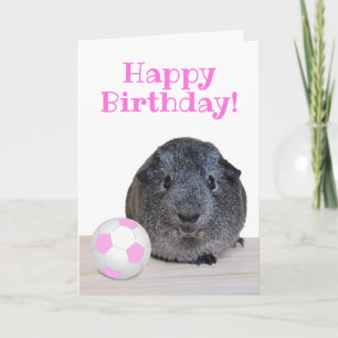 Cartão Feliz Aniversário Personalizado Guiné Suína Ros