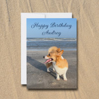 Feliz Aniversário Personalizado por Cute Beach Cor