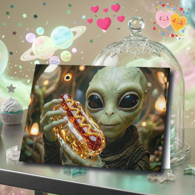 Cartão Feliz Aniversário  | Piada Divertida de Alien (Criador carregado)