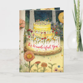 Cartão Feliz aniversário! Por minha esposa maravilhosa am