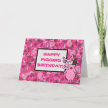 Feliz Aniversário Porco Divertido Sua Própria Mens