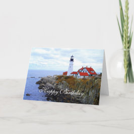 Cartão Feliz aniversário, Portland Head Light House