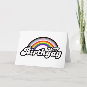 Cartão Feliz Aniversário Progresso Orgulho