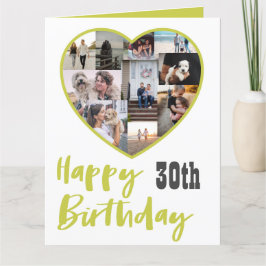 Cartão Feliz Aniversário Qualquer Saudação Multicolagem I