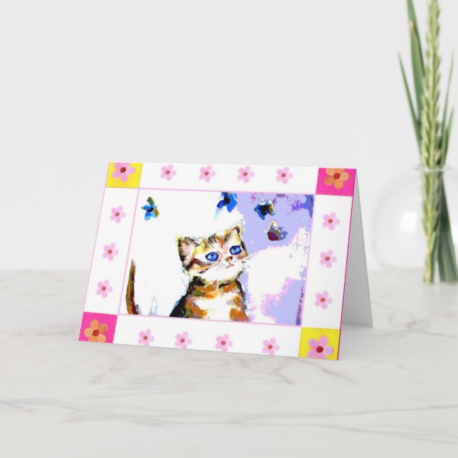 Cartão feliz aniversário, querida (Frente)