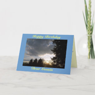 Cartão Feliz Aniversário, Querido Primo