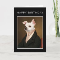 Feliz Aniversário | Retrato de Chihuahua Real