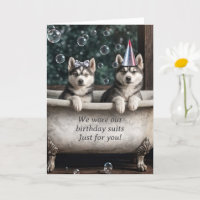Feliz aniversário Roucos humorísticos em um banho