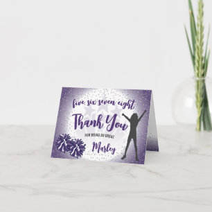 Cartão Feliz Aniversário Roxo Obrigado