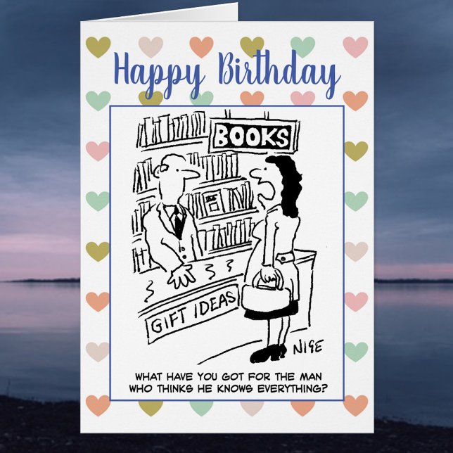 Cartão Feliz Aniversário Sabe Tudo De Piada (Criador carregado)