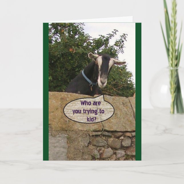 Cartão Feliz Aniversário, Seu Cabra Velho! -Cartão (Frente)