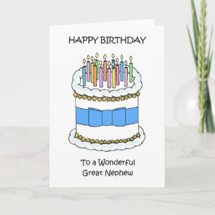 Cartão Feliz Aniversário Sobrinho Neto