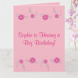 Cartão Feliz aniversário, Sophie! (Nome)