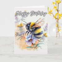 Feliz aniversário | Springtime Bumblebee