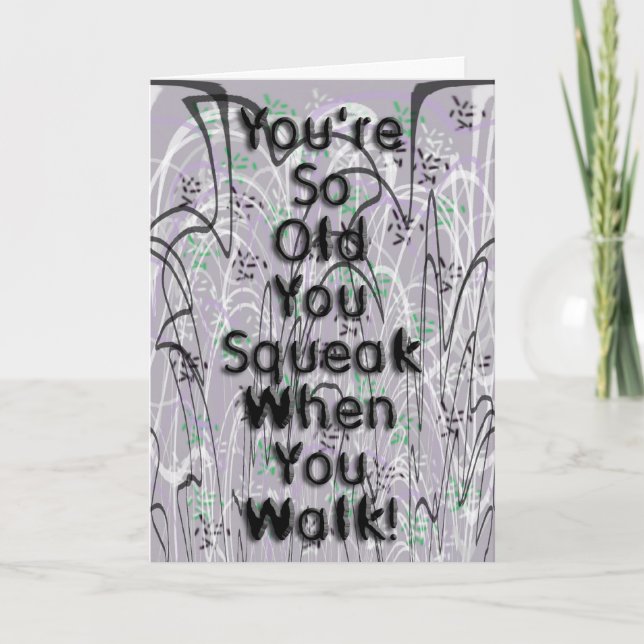 Cartão Feliz Aniversário Squeaky! (Frente)