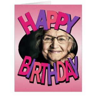 Cartão Feliz Aniversário Sua Foto Saudação