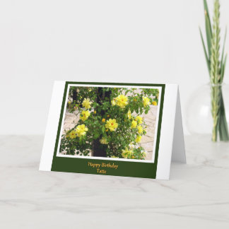 Cartão "Feliz Aniversário Tatte"