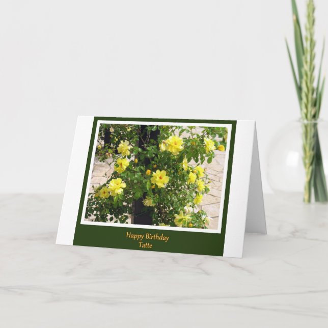 Cartão "Feliz Aniversário Tatte" (Frente)