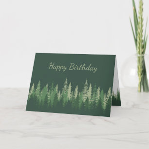 Cartão Feliz Aniversário Terapia Natureza Selvagem Flores