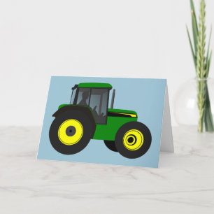 Cartão Feliz Aniversário/Trator Art Card