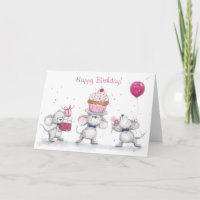 Feliz Aniversário, Três Camundongos Bons Celebrand