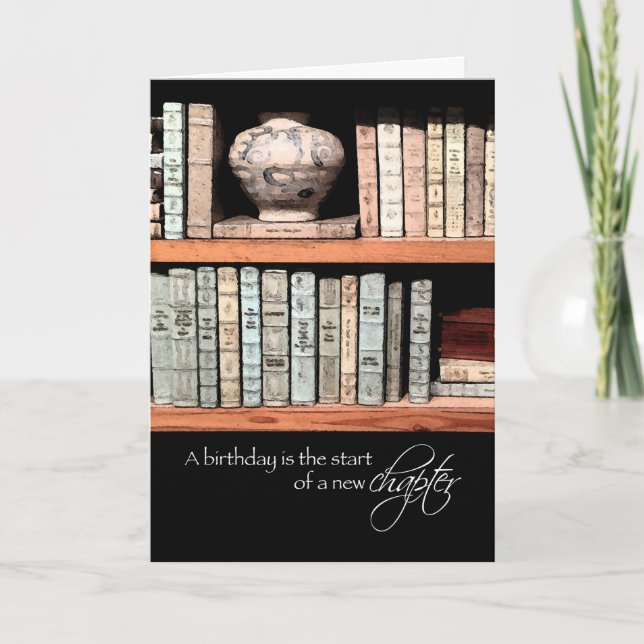 Cartão Feliz Aniversário, Um Novo Capítulo À Sua Frente (Frente)