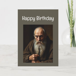 Cartão Feliz Aniversário Velho Velho Velho