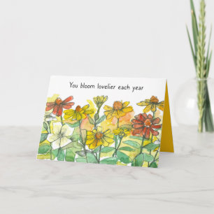 Cartão Feliz Aniversário Você Parece Mais Amável A Cada A