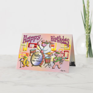 Cartão Feliz aniversário! Você Rock!