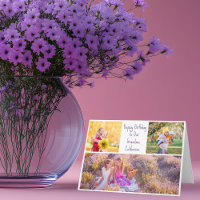 Feliz Aniversário Vovó Foto de Netos Personalizado