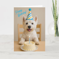 Feliz Aniversário Westie Aniversário