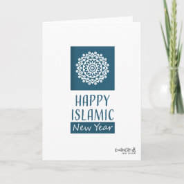 Cartão Feliz Ano Hijri - Design Islâmico