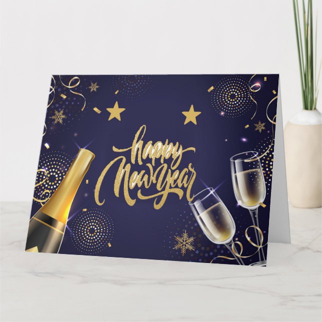 Cartão Feliz ano novo (Frente)