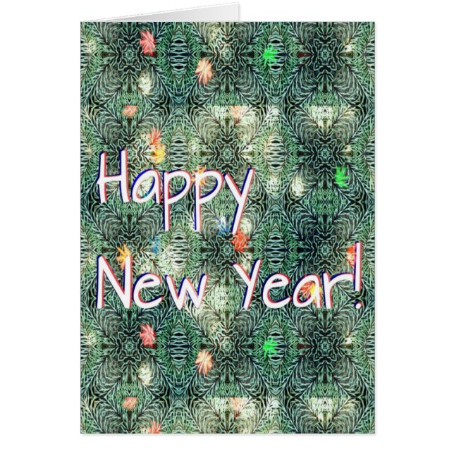 Cartão Feliz ano novo (Frente)