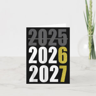 Cartão Feliz Ano Novo 2026 2027 67 Meme Seis Sete Criança