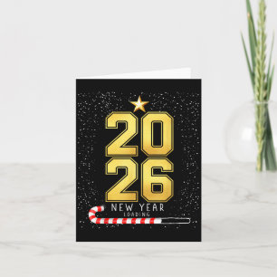 Cartão Feliz ano novo 2026 Carregando Véspera de ano novo