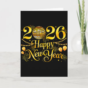 Cartão Feliz Ano Novo Correspondência Festa de Réveillon 