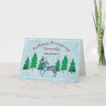 Feliz ano novo de Natal feliz com arte popular hún