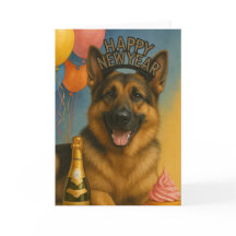 Feliz ano novo german shepherd