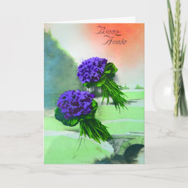 Cartão Feliz ano novo para Francofilos. (Frente)